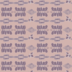 A background-free pattern of simple geometric elements in Scandinavian style in soft pastel tones
