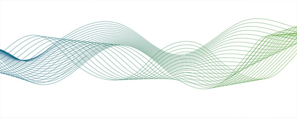 Abstract wave colorful element for design. Digital frequency track equalizer.Curve wave seamless pattern. Line art striped graphic template design.Vector illustration.