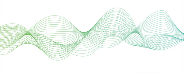 Abstract wave colorful element for design. Digital frequency track equalizer.Curve wave seamless pattern. Line art striped graphic template design.Vector illustration.