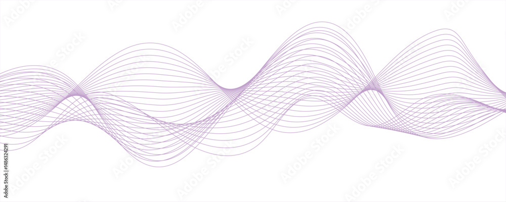 Poster abstract vector line isolated flow stripe porple music and speed line beautiful digital gradient tex