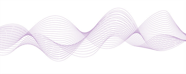 Abstract vector line isolated flow stripe porple music and speed line beautiful digital gradient texture. Abstract wave line for banner, template, wallpaper background with wave design.