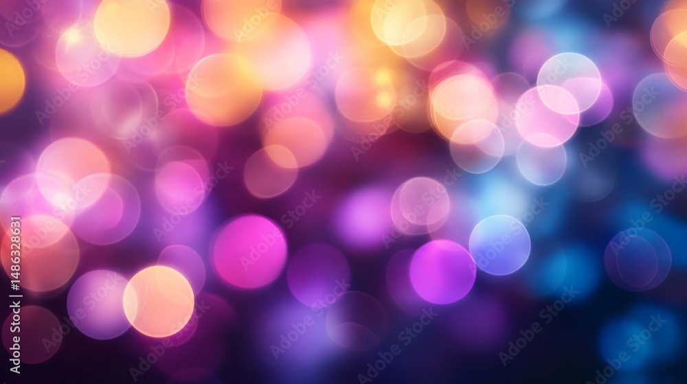Aufkleber this vibrant abstract background showcases a blend of bokeh lights and faint overlays of stock price