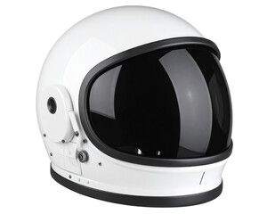 Fototapeta premium astronaut helmet, black visor isolated on a trasparent background
