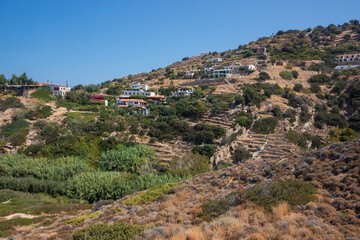 Obraz premium Cosy coastal village Nas, Ikaria island, Greece