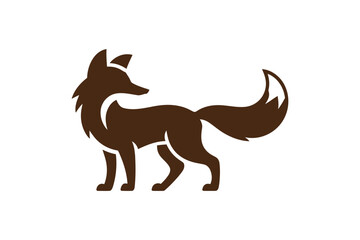 Fox silhouette vector art wildlife animal design