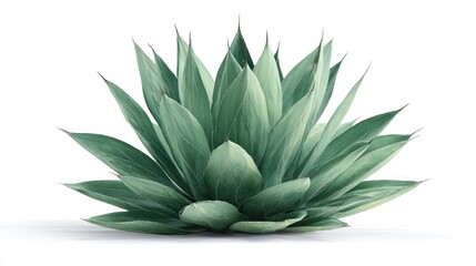 Fototapeta premium Vibrant agave plant, radiating desert vibes