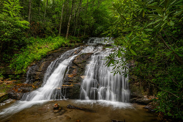 waterfall near Franklin and Highlands, NC