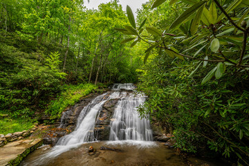 waterfall near Franklin and Highlands, NC
