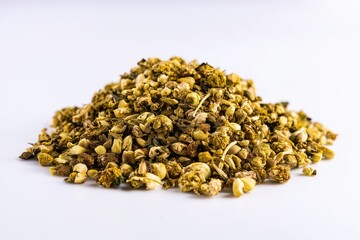 Obraz premium Bright and clear close-up of chamomile herbs in a vibrant, natural setting ideal for wellness and relaxation
