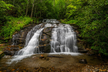Obraz premium waterfall near Franklin and Highlands, NC