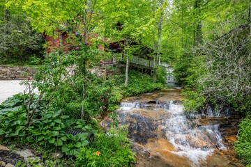 waterfall near Franklin and Highlands, NC