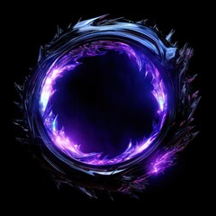 Black hole light purple night.
