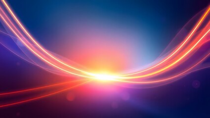 Abstract Light Trails Vibrant, Dynamic Curves of Energy and Color, Swirling in a Glowing, Radiant Composition.  A Captivating Visual of Light Streaks and Dynamic Forms.