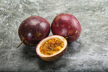 Fresh ripe sweet tropical Maracuya