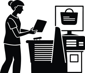 Ecommerce Checkout Silhouette