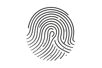 fingerprint vector icon clean design