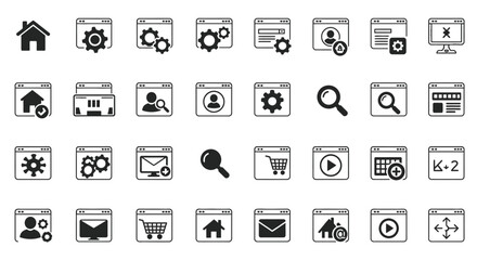 Set of People icons set vector illustration on white background