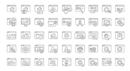 Set of People icons set vector illustration on white background