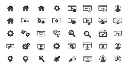 Set of People icons set vector illustration on white background