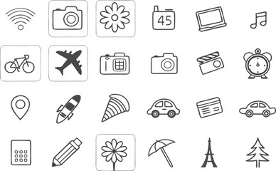 set of icons for web design