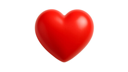 Cora&ccedil;&atilde;o Vermelho sobre Fundo Branco .