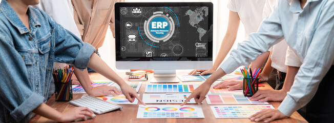 ERP enterprise resource planning software for brisk business to plan the marketing strategy