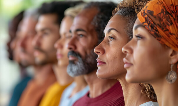Empowering voices for democracy global gathering human portraits inclusive environment close-up view international day of democracy