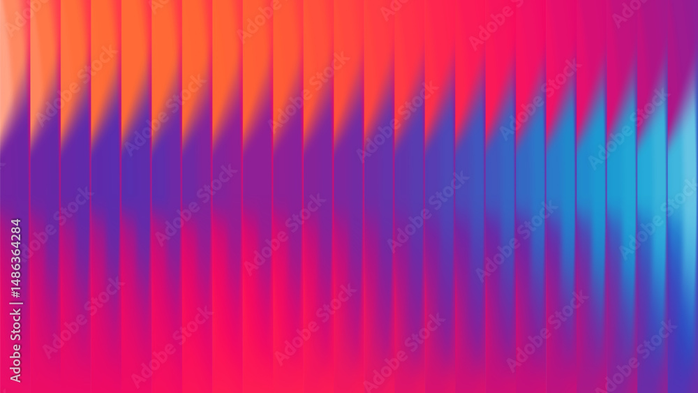 Poster fractal glass gradient background abstract neon blur pattern. blue aura glossy mesh hologram effect 