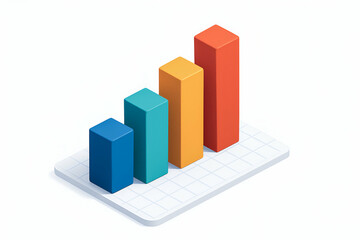 Colorful bar graph showing data analysis trends.