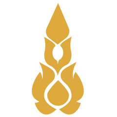 Thai Traditional Floral Ornament Vector Thai Art Pattern Design