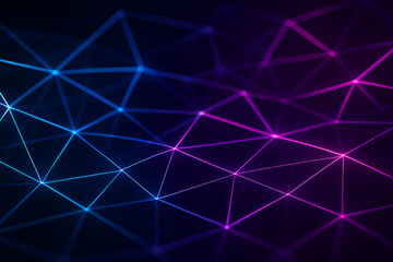 Abstract neon geometric pattern background.