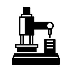 Fototapeta premium microscope isolated on white background