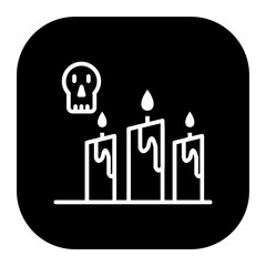 Scary Candle Vector Icons