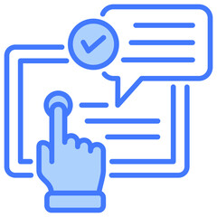 Self Service Blue Icon
