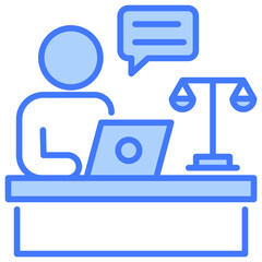 Administrative Blue Icon