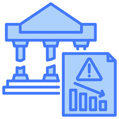 Bankruptcy Blue Icon