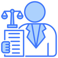 Attorney Blue Icon