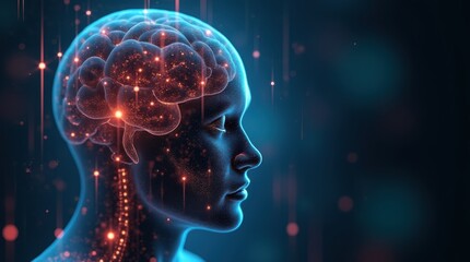 Obraz premium Technological enhancement of human capabilities through cybernetic integration
