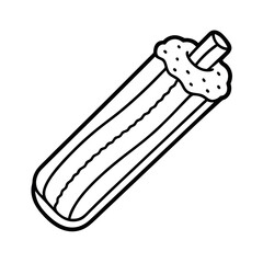 Churros Sweet Treat Line Art