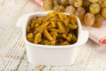 Sweet dry yellow honey raisin