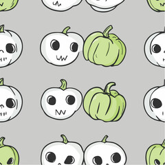 Illustration of Halloween Seamless Patterns