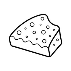 Cheese Flavored Snack Line Art