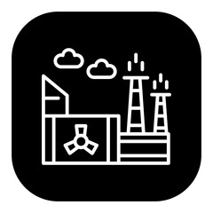Nuclear Factory Vector Icons