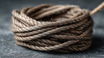 Close-up of coiled twine