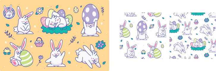 Easter Bunny  Illustration Pack