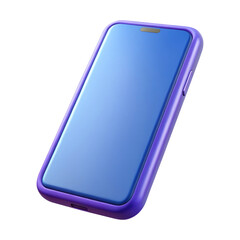 smartphone plastic 3d icons in cartoon plastic style minimal isolated on transparent white background, clipping path