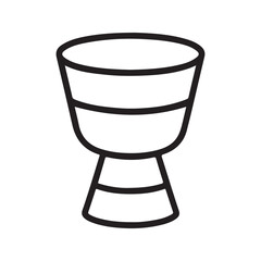 a vector illustration of a drum.