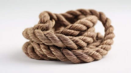 Obraz premium Twisted, natural fiber rope