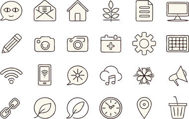 Fototapeta premium set of icons for design