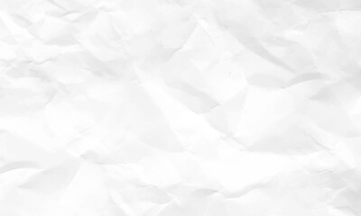 White Paper Texture background. Crumpled white paper abstract shape background with space paper for text. 